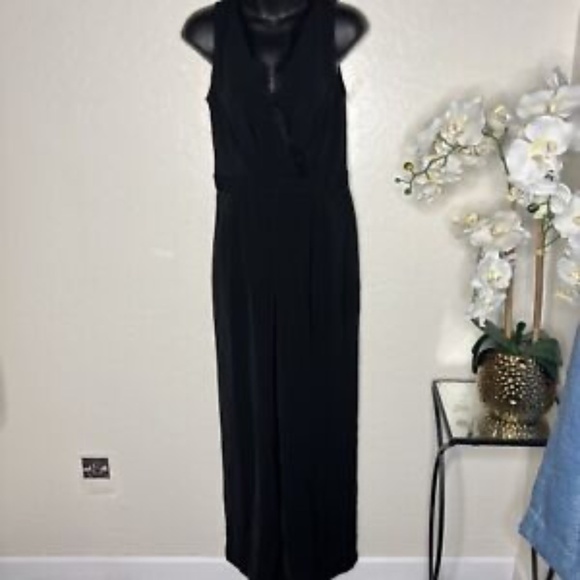 Forever 21 Sexy Lace Accent Black Jumpsuit S - Picture 2 of 8